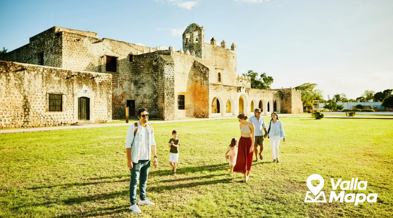 Hacienda yucateca con jardines y arquitectura colonial restaurada