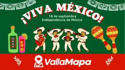 Decoración mexicana de fiestas patrias para el Grito de Independencia en Valladolid